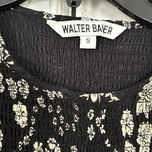 WALTER BAKER Floral Short Dress Long Sleeves with Ruffle, Size Small - Picture 5 of 7